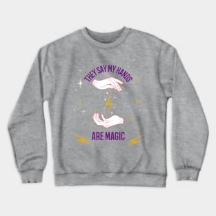 Halloween Celestial Magic Hands Crewneck Sweatshirt